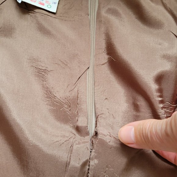 Jones New York Tan Straight Knee-High Wool Skirt Women’s Size 14P - Picture 9 of 13